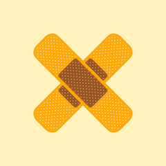 Adhesive plaster icon.