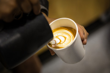 cappuccino and latte art