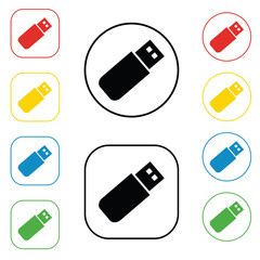 Flash Drive Icon image, flash drive file icon.