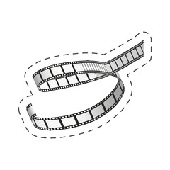 stripfilm cinema movie image vector illustration eps 10