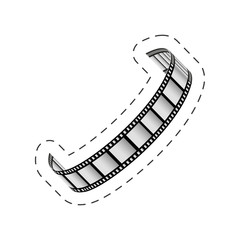 Fototapeta premium film strip roll movie image vector illustration eps 10