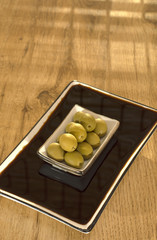 green olives are a natural product. 