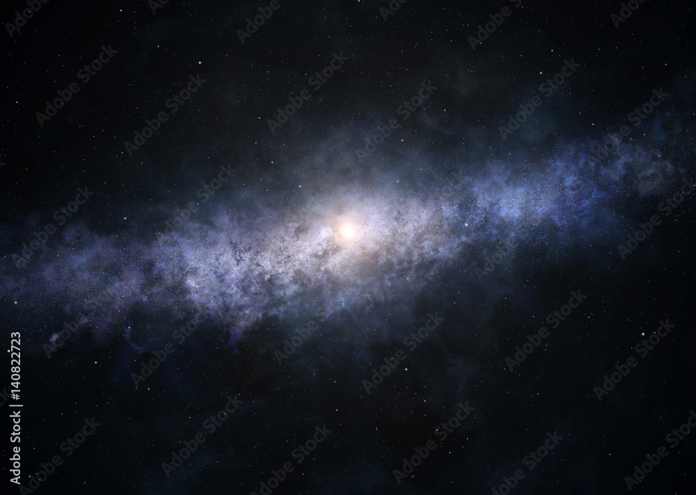 Wall mural galactic panorama