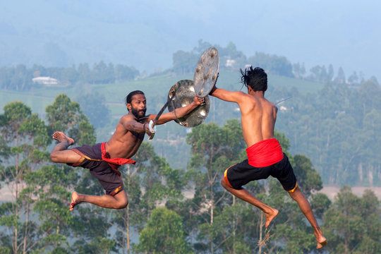 Kalaripayattu Martial Art In Kerala, India