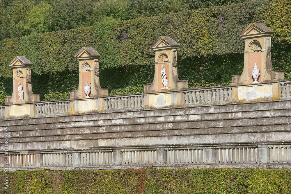 Wall mural amphitheater at the boboli gardens in florence