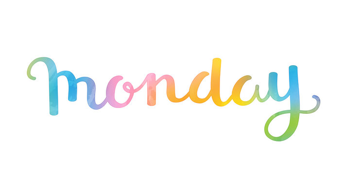 MONDAY Hand Lettering Icon