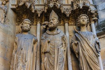 Obraz premium Notre-Dame de Reims cathedral (Our Lady of Reims, 1275). France.