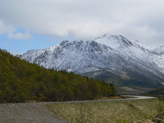 Breathtaking landscape scenary of beautiful Norway mountains