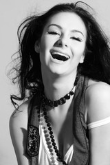 Portrait of a beautiful fashion woman