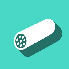 icon sausage stock vector illustration flat design