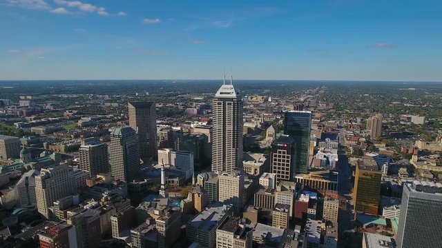 Aerial Indiana Indianapolis September 2016 4K
