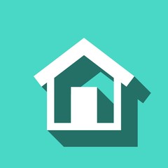 home icon stock vector illustration flat design