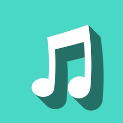 music icon stock vector illustration flat design
