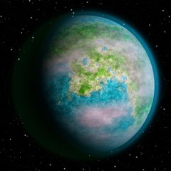 Realistic earth like planet texture