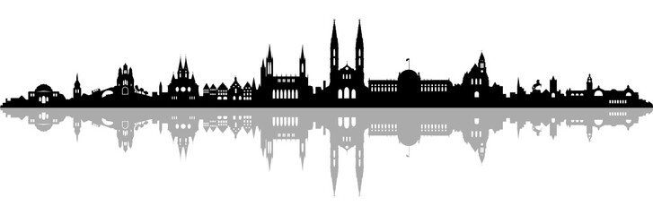 Obraz premium Skyline Wiesbaden