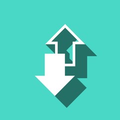 arrow icon stock vector illustration flat design