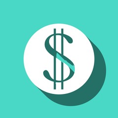 money icon stock vector illustration flat design