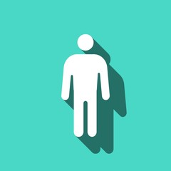 man icon stock vector illustration flat design