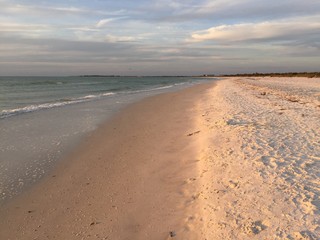 Tri color sandy beach