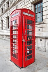 Typical Telephone Box in London