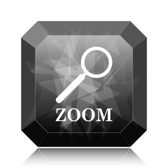 Zoom with loupe icon