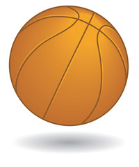 basketball ball orange isolated on white background