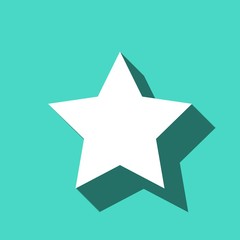 Fototapeta premium star icon stock vector illustration flat design