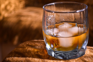 Whiskey with ice