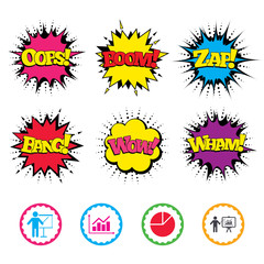 Diagram graph Pie chart. Presentation billboard.