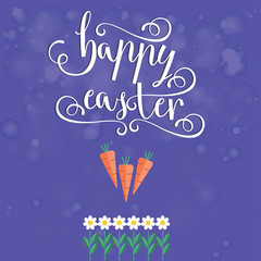  happy Easter with a garden where you grow carrots