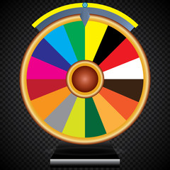 Wheel of Fortune, Lucky Icon. Vector Illustration EPS10.
