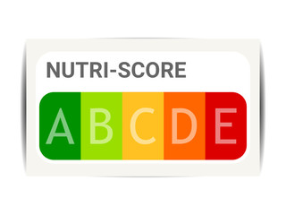 panneau nutri-score - nutriscore - claire - indice transparent