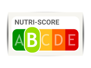 panneau nutri-score - nutriscore - claire - indice B