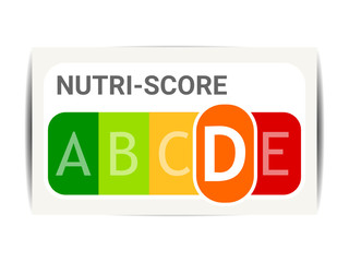 panneau nutri-score - nutriscore - claire - indice D