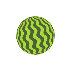 Vector illustration of watermelon. Rubber ball logo