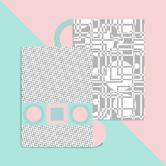 Geometric card vector