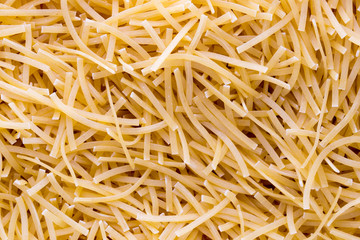 Italian pasta close up on background.