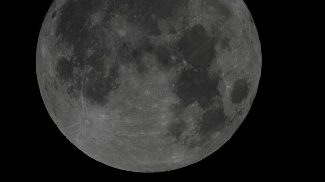 Super Moon Nov 14th 2016 Panning Right. 1000mm Telescope