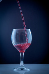 red wine in a glass