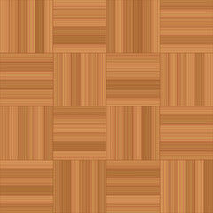 Fototapeta premium Mosaic parquet - vector illustration of square wooden floor pattern - seamless extensible in all directions.