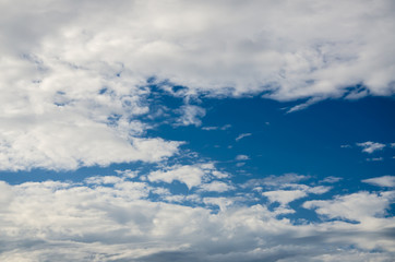 Clouds in the clear day