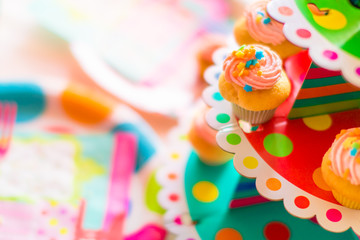 Bunte Cupcakes