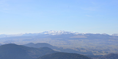 Panoramique sur le Puy de  Sancy (Puy de dôme)