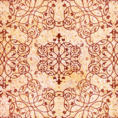 Detail of the traditional Decorative image of grunge vintage wallpaper