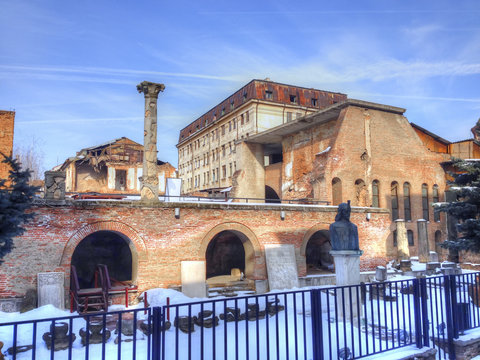 Traditional Old Architecture And Ruins From The Old City Area In Bucharest, Romania