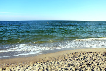 Black Sea in sunny day in Odessa