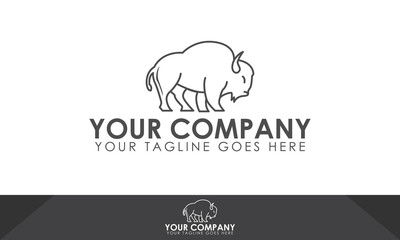 Bull logo, bull illustration, bull vector template