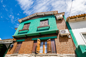 Colorful house on a sunny day