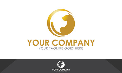 Cat logo, cat illustration, cat vector template