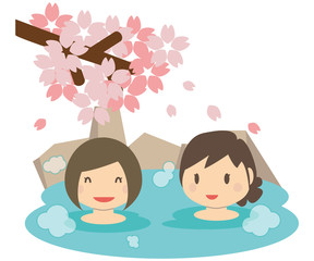 春 女子2人温泉旅行 卒業旅行